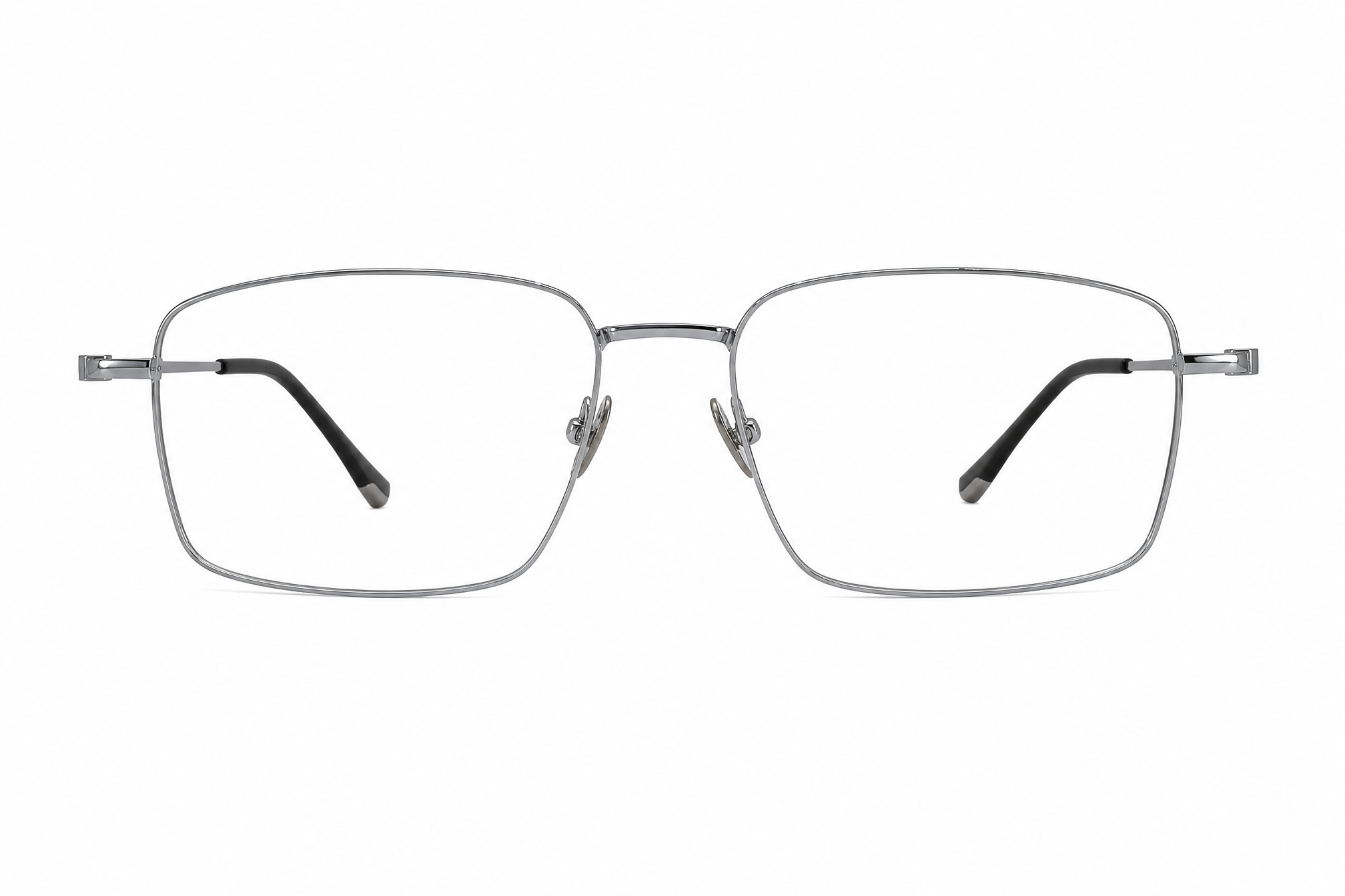 155mm Wide Fit Rectangle Titanium Glasses