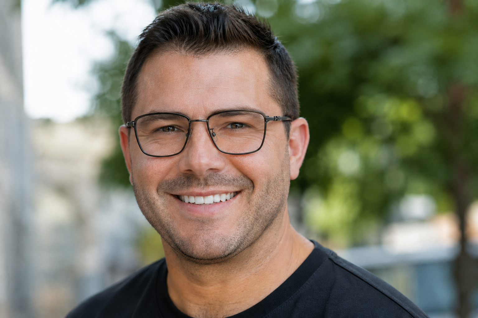 155mm Oversized Rectangle Titanium Glasses