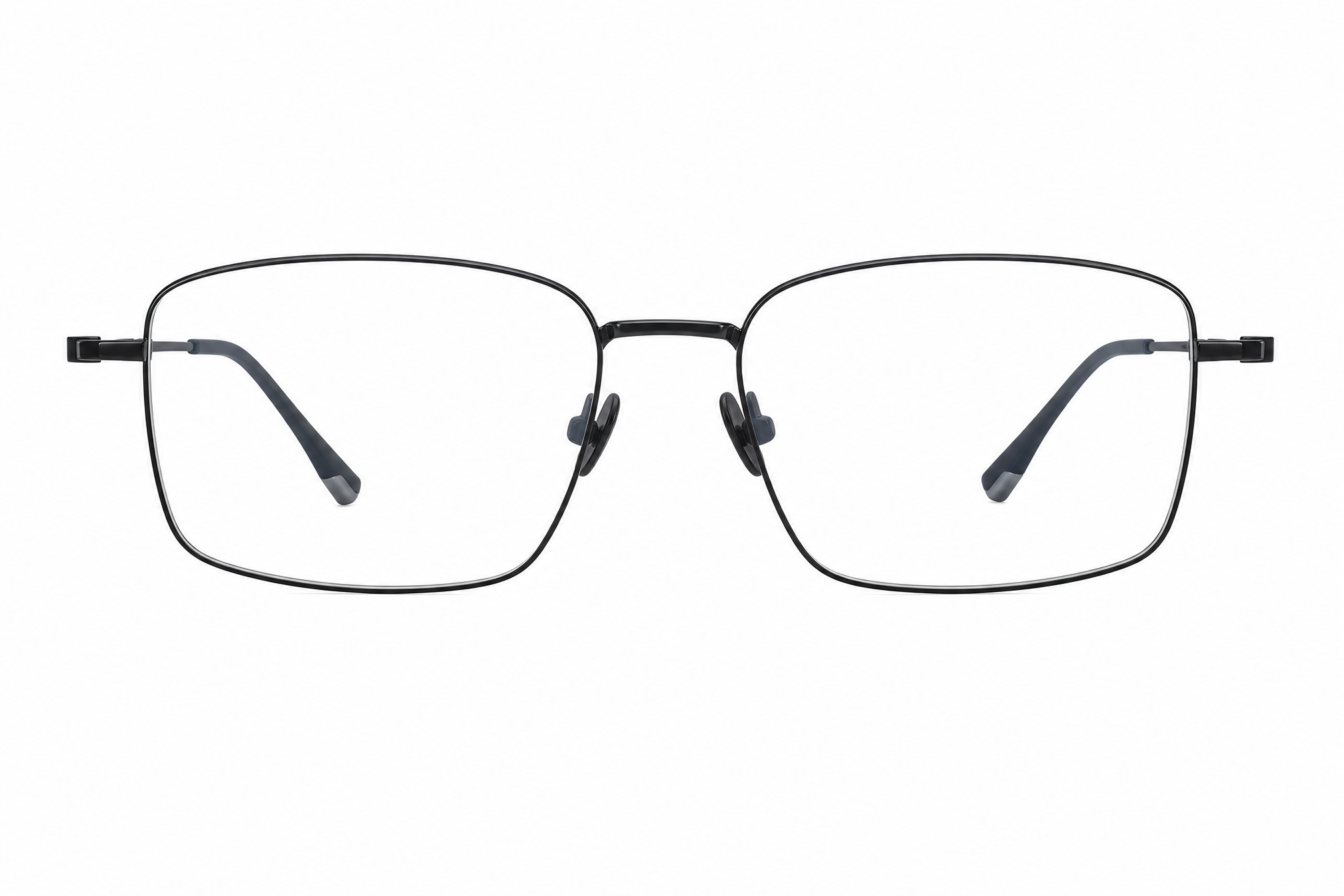 155mm Wide Fit Rectangle Titanium Glasses