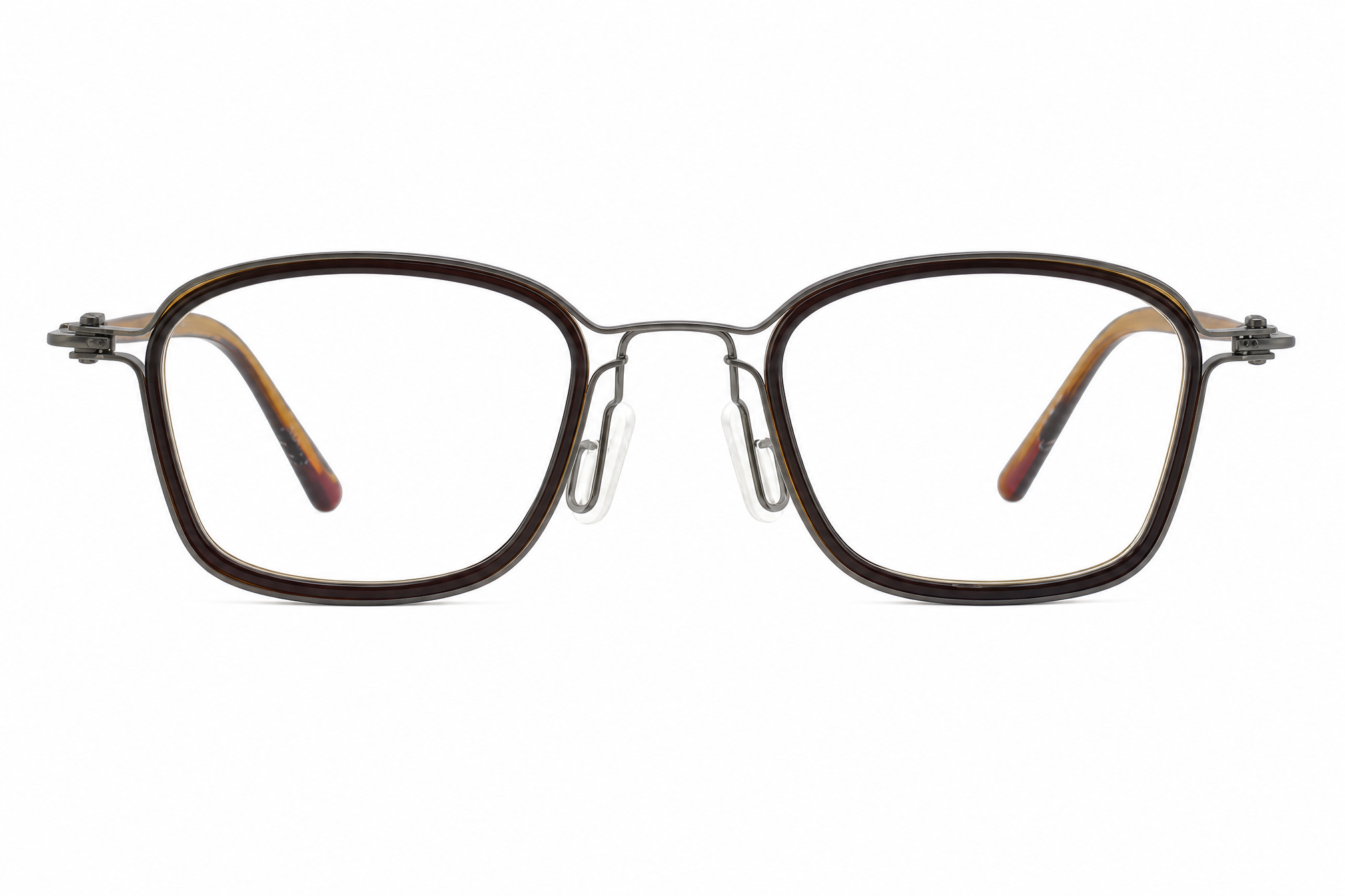 150mm Wide Fit Rectangle Titanium Glasses