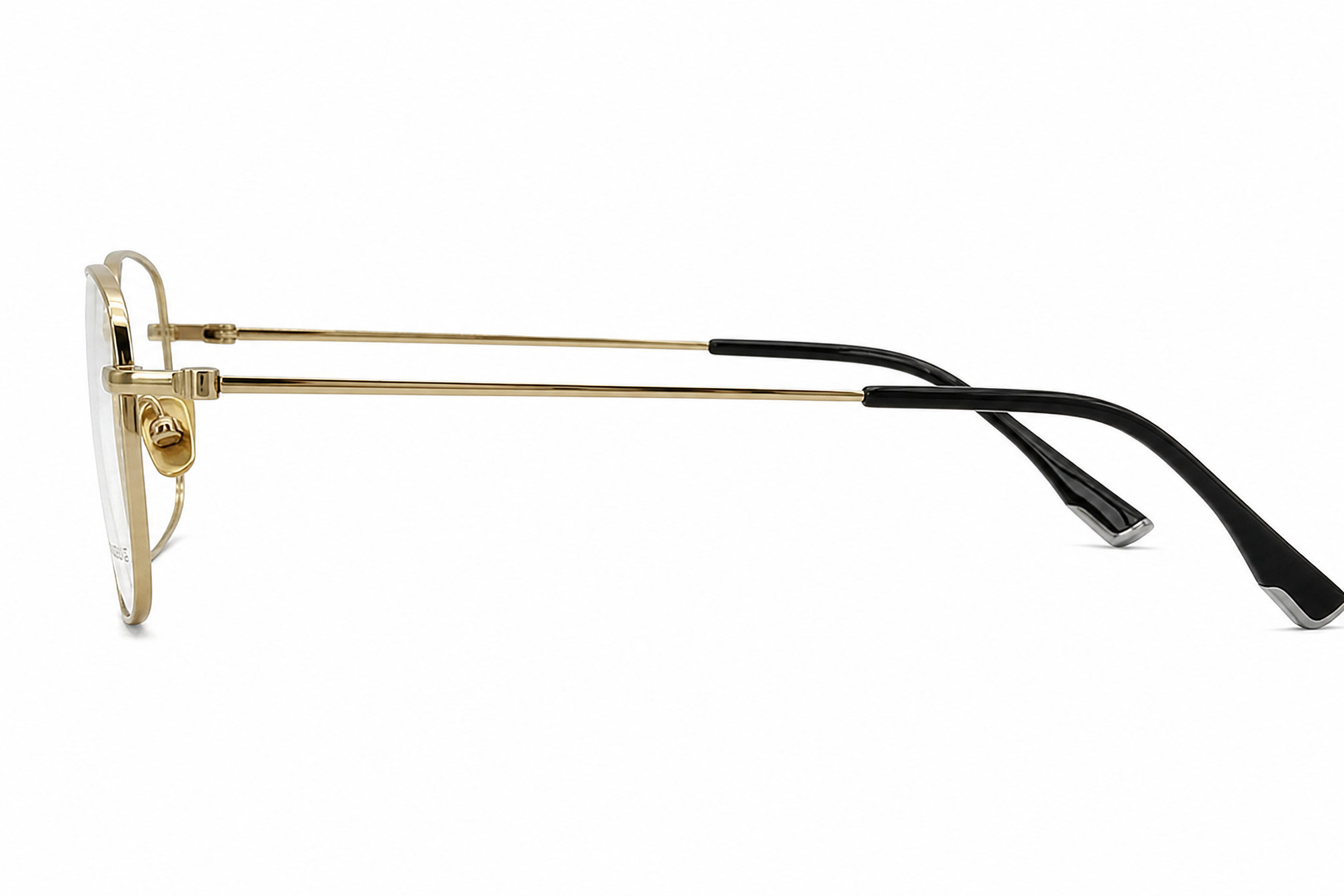 155mm Wide Fit Rectangle Titanium Glasses